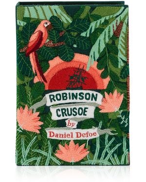 Olympia Le-Tan Robinson Crusoe Clutch - Green