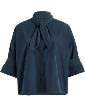 Twp Tie One On Cotton Shirt - Blue