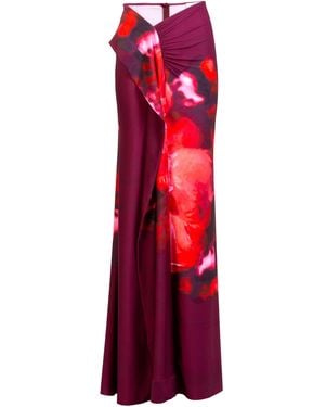 Silvia Tcherassi Meissa Gathered Jersey Maxi Skirt