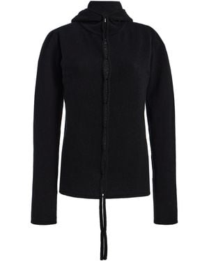 Colleen Allen Hooded Wool Jacket - Black