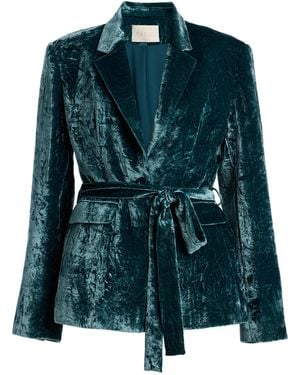 Ulla Johnson Ellery Velvet Jacket - Green