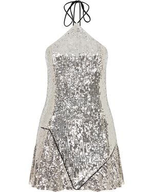 ILA THE BRAND Emily Sequined Mini Dress - White