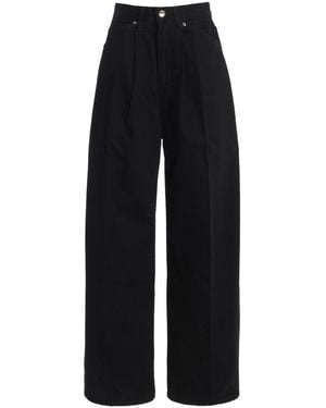RÙADH Exclusive The Archer Rigid High-Rise Wide-Leg Jeans - Black