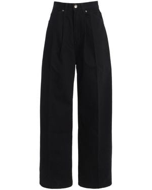 RÙADH Exclusive The Archer Rigid High-Rise Wide-Leg Jeans - Black