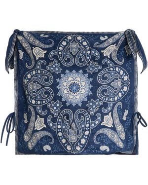 Sea Emelina Printed Linen-Cotton Top - Blue