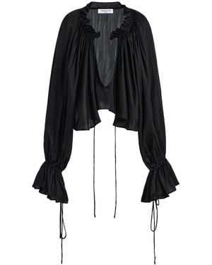Franchise Jade Satin Top - Black