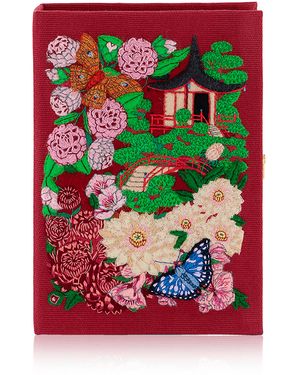 Olympia Le-Tan Japanese Garden Clutch - Red
