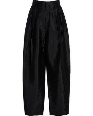 Bottega Veneta Washed Cotton Twill Wide-Leg Trousers - Black