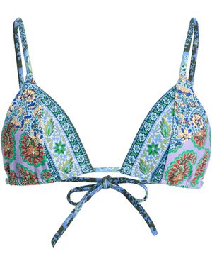 BOTEH Onda Dalian Triangle Bikini Top - Blue