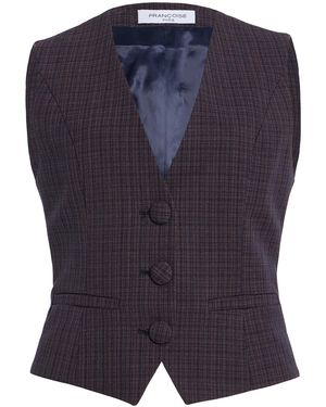 Franchise Anita Wool Vest - Blue