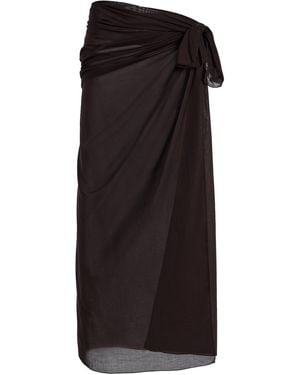 ÉTERNE Esme Cotton Maxi Sarong - Black