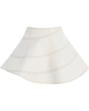 K.ngsley Calliope Denim Skirt - White