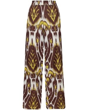 ANDRES OTALORA Me Quedas Printed Wide-Leg Trousers - Multicolour