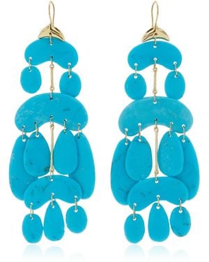 Ten Thousand Things Exclusive Riviera 18K Mini Chandelier Earrings - Blue