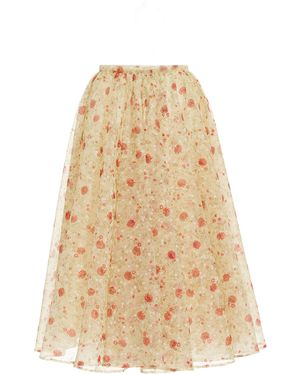 Prada Poppy Nylonette Skirt - Natural