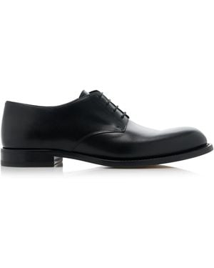 The Row Novus Leather Derby Shoes - Black