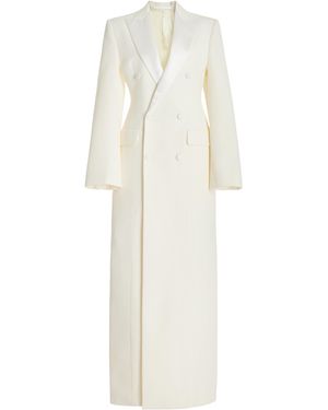 Wardrobe NYC Sculpted Coat Dress - White