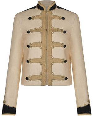 Johanna Ortiz The Quiet Explorer High-Neck Jacket - Natural