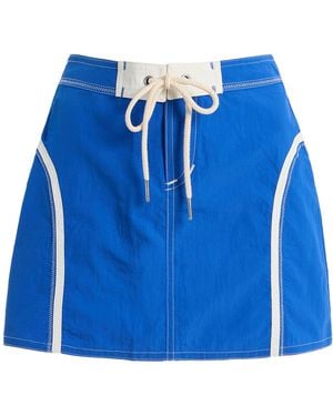Made Some Nylon Mini Skirt - Blue