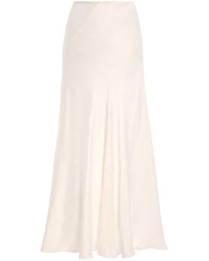 The Row Luce Cupro Maxi Skirt - White