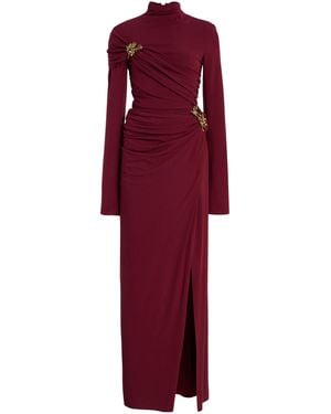 Jonathan Simkhai Izadora Ruched Maxi Dress - Red
