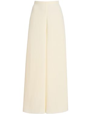 Alexis Verio Wide-Leg Crepe Trousers - White