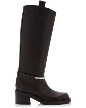 Tod's Leather Knee Boots - Black