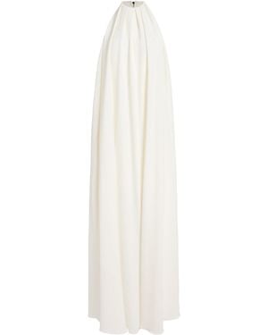 Givenchy Draped Crepe Gown - White