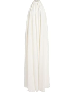 Givenchy Draped Crepe Gown - White