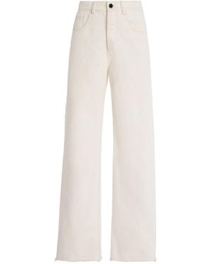 Giuliva Heritage The Dylan Rigid High-Rise Wide-Leg Jeans - White
