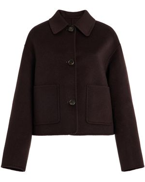 Arma Exclusive Kerry Cropped Wool Jacket - Black