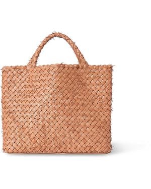 The Row Amber Woven Leather Bag - Natural