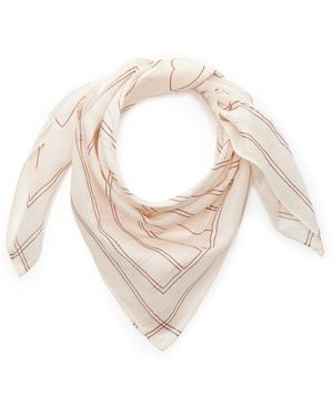 Soleil Soleil Cotton Scarf - White