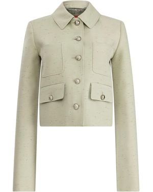 Altuzarra Astley Cotton-Blend Jacket - Natural