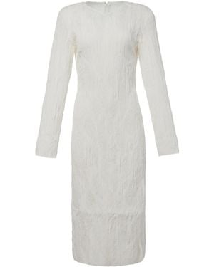 RÙADH The Ethlynn Crepe Midi Dress - White