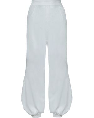 ANDRES OTALORA Hana Stretch-Cotton Trousers - White