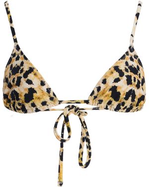 Tropic of C Equator Triangle Bikini Top - Metallic