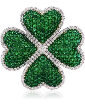 Ashna Mehta Clover Customized Bag Bijoux - Green