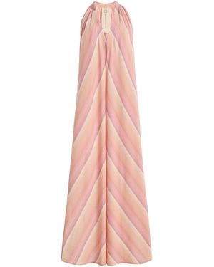 Marrakshi Life The Halter Cotton Dress - Pink