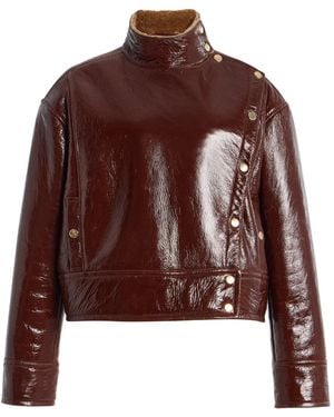 Ulla Johnson Honora Leather Jacket - Brown