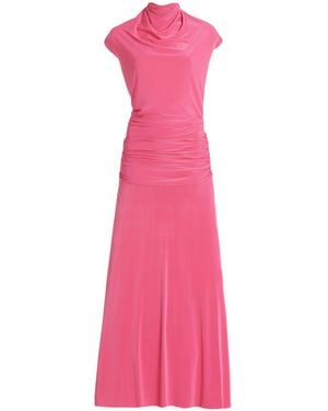 Siedres Exclusive Hesc Open-back Jersey Maxi Dress - Pink