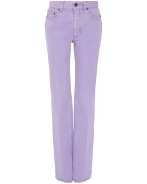 Chloé High-Rise Straight-Leg Jeans - Purple