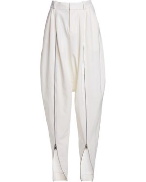 Coperni Wool Double-Zipped Sarouel Pants - White