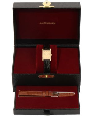 Heaven Mayhem Carino Leather Watch - Red