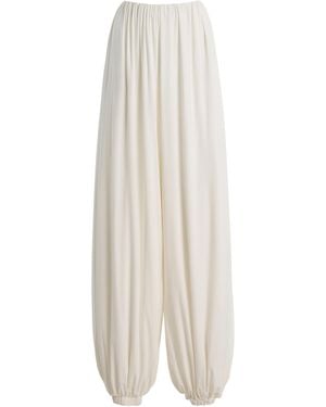 Paris Georgia Basics Pleated Wide-Leg Pants - White