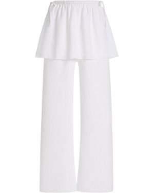 Mare Perpetua Whisper Linen Trousers - White