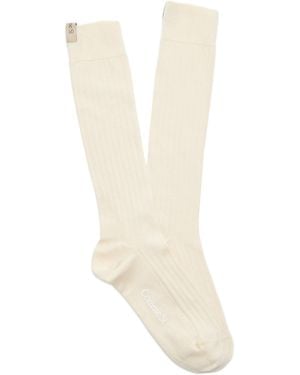 Comme Si The Tall Yves Cotton Sock - White