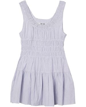 Ciao Lucia Kala Striped Cotton Dress - Purple