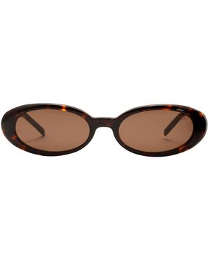 Heaven Mayhem Esme Round-Frame Tortoiseshell Acetate Sunglasses - Brown