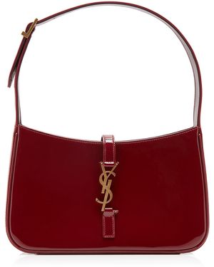 Saint Laurent Le 5 A 7 Vernis Shoulder Bag - Red